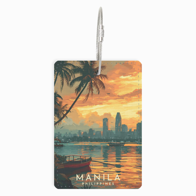 A Magical Sunset Over Manila Bay – Personalized Luggage Tag